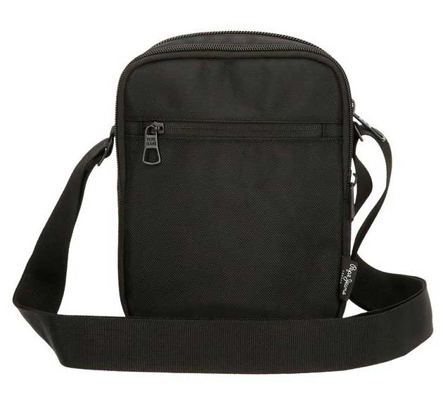 Muška torbica 22cm sa 2 pregrade Pepe Jeans Bromley black 70655 - detalj