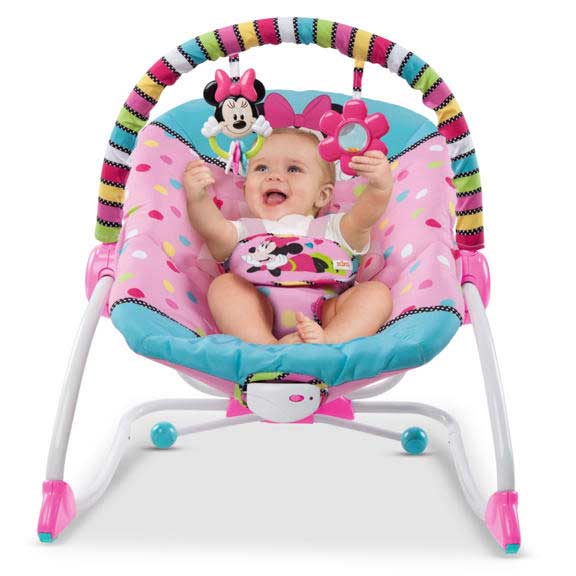 Disney Baby Ležaljka sa vibracijom - do 18kg - Minnie Mouse PeakABoo - detalj