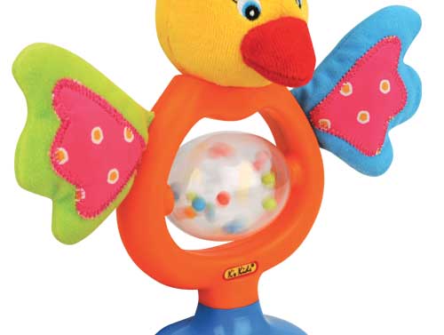 KsKids Igračka za bebe - Koka Ema stoji na stolu - detalj