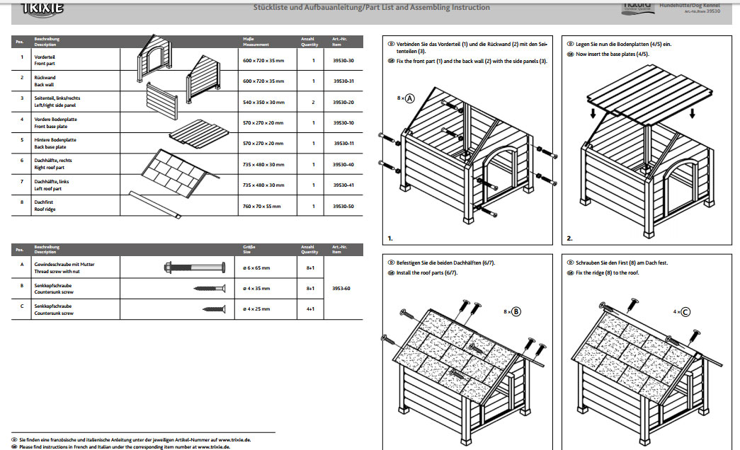 Kućica Za Pse Trixie Natura - detalj