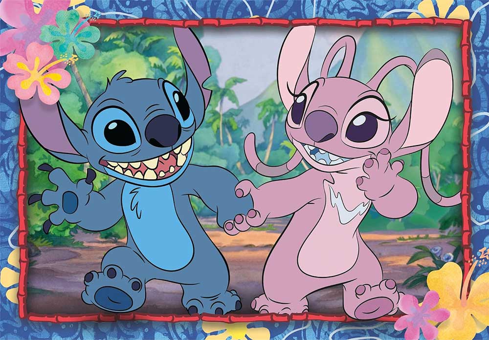 Puzzle slagalice 2x20 delova Stitch Clementoni 24809 - detalj