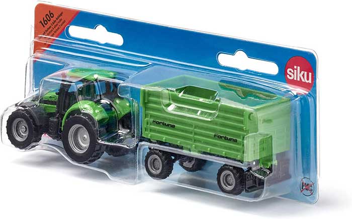 SIKU Igračka Traktor Deutz-Fahr sa Fortuna prikolicom 1606 - detalj