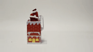 Deda Mraz koji ulazi u dimnjak uz muziku Last Christmas - detalj