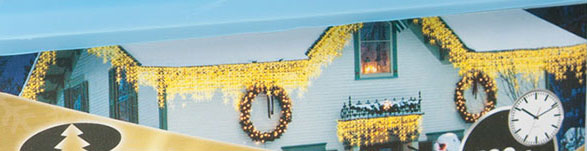 Toplo Bela LED Svetleća Zavesa Za Spoljnu ili Unutrašnju Upotrebu 3 x 0.4 m - detalj