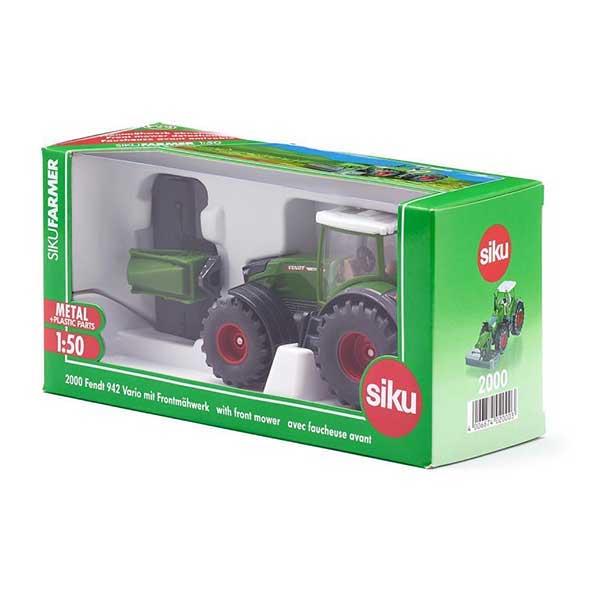 SIKU Igračka Traktor Fendt 942 Vario sa priključnom prednjom kosilicom 2000S - detalj