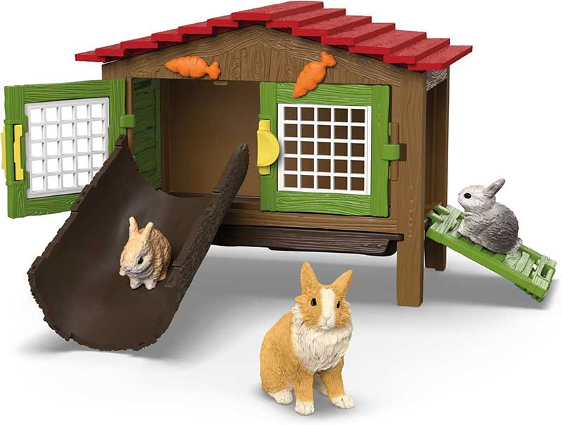 Schleich® Figurice Domaće životinje Kavez za zečeve i zečevi 42728 - detalj