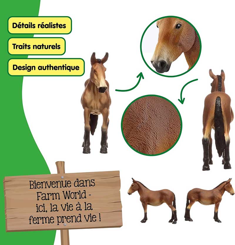 Schleich® Figurice Domaće životinje Mula 14889 - detalj