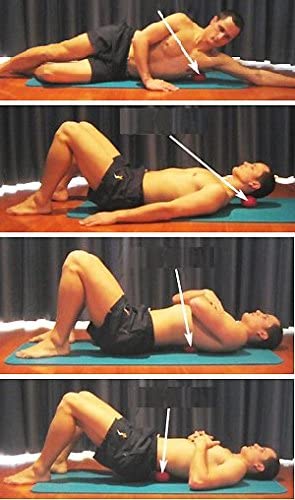 Lopta za masažu 7cm MSD zelena - detalj