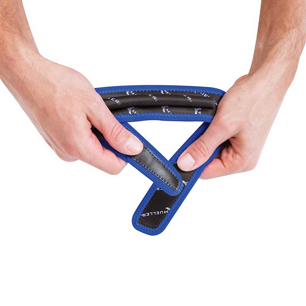 MUELLER profesionalna patelarna traka za koleno plava - detalj