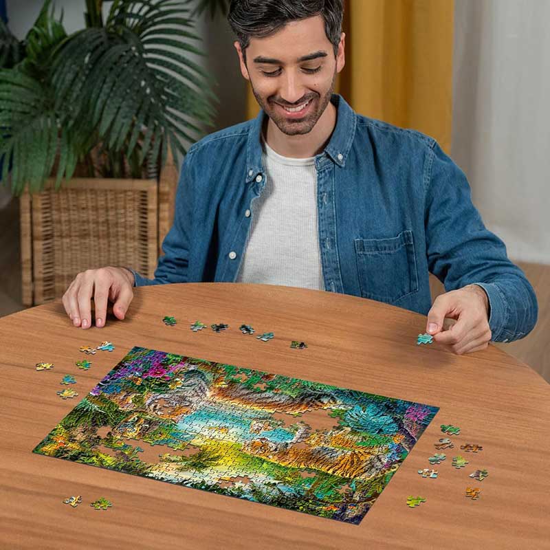 Puzzle slagalica 500 delova Tigrovi u oazi 12001384 - detalj