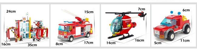 Gudi kocke Vatrogasna stanica 9217-874 - detalj