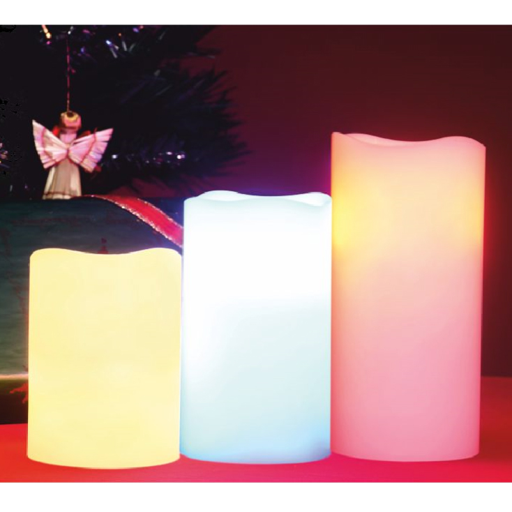 Ukrasne Voštane Sveće Sa LED Sijalicama Set sa daljinskim upravljačem CDR3/M - detalj