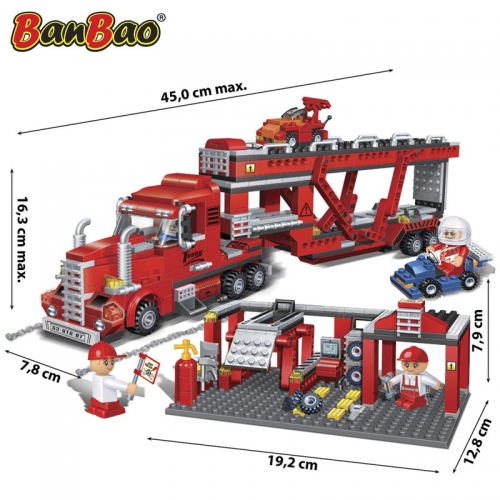 BanBao Kocke Kamion za transport automobila 8762 - detalj
