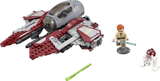 LEGO® kocke STAR WARS™ Obi-Wan Jedi Interceptor LE75135 - detalj