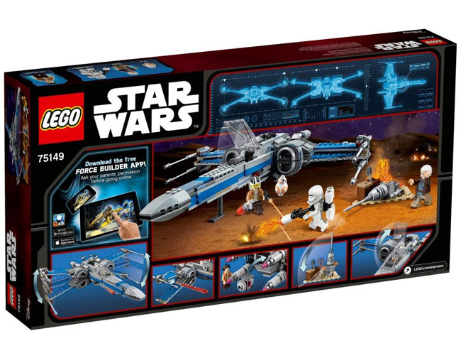 LEGO® kocke STAR WARS™ Resistance X-Wing Fighter LE75149 - detalj