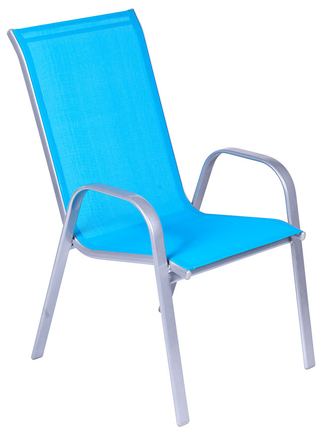 Garnitura Za Terasu od Metala, Tekstila i Stakla - Como Blue - detalj