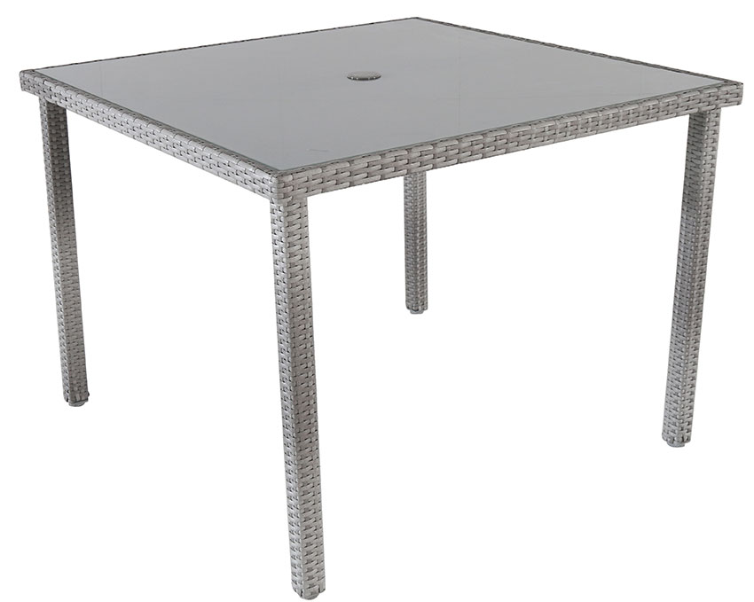 Ratan PE Baštenska Garnitura 4 Stolice i Sto Avola Set Sivi - detalj