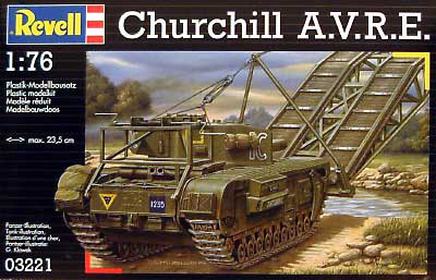 Revell Maketa terenskog vozila Churchill A.V.R.E. - RV050 - detalj