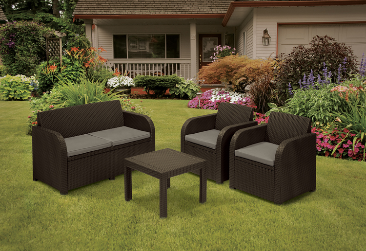 Baštenska Garnitura Curver Keter Georgia - 2 Fotelje, Dvosed, Sto - detalj