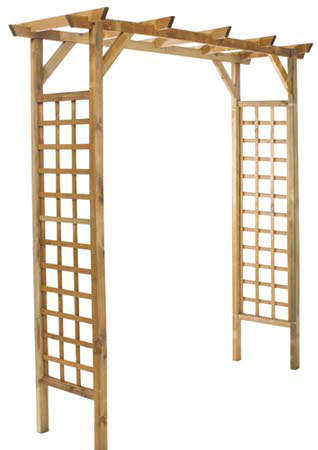 Drvena Pergola - Luk Za Puzavice Forest Style Luna - detalj