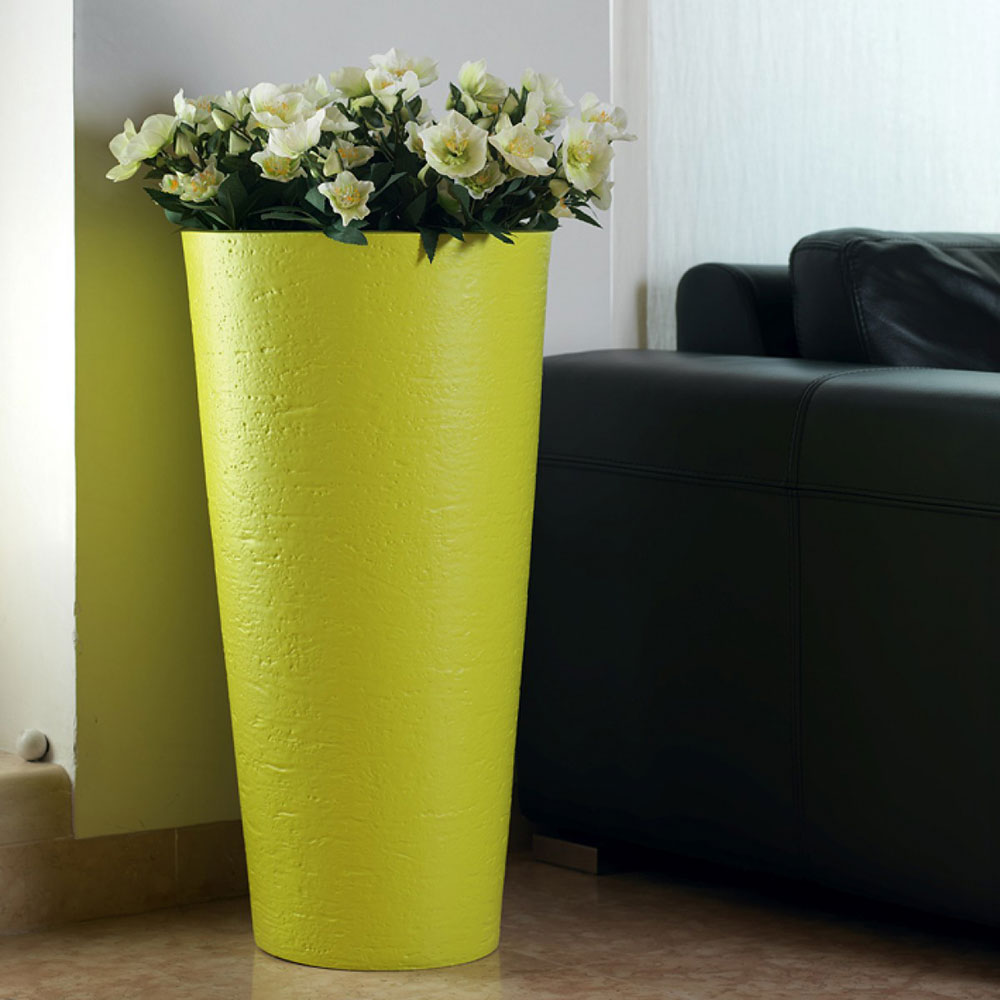 DiMartino Visoka Saksija Od Smole Tirso Plus 40 White - detalj