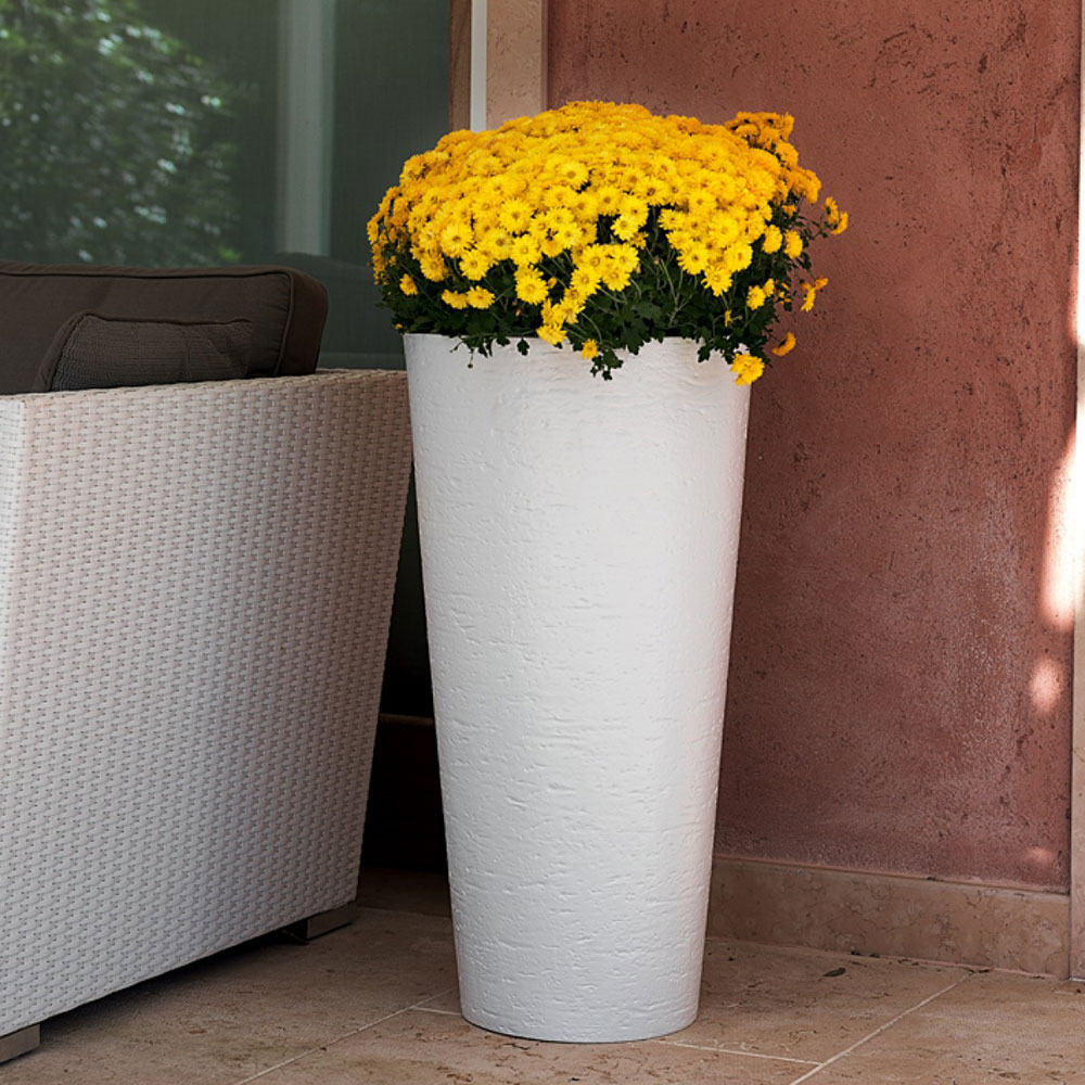 DiMartino Visoka Saksija Od Smole Tirso Plus 40 Grey - detalj