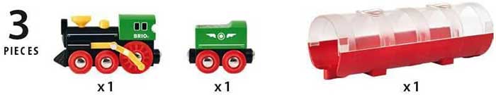 BRIO igračka Voz sa parnom lokomotivom i tunel 33892 - detalj