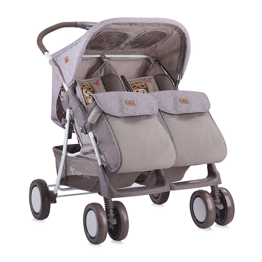 Kolica za blizance sa opremom Lorelli Twin Beige Buhu 10020071702 - detalj