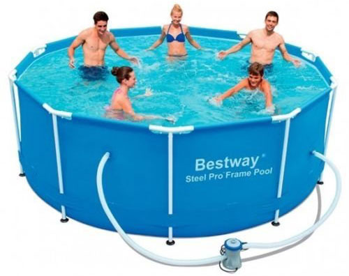 Bazen 366 x 100 cm Sa Čeličnim Raamom, Pumpom, Merdevinama BestWay 56418 - detalj