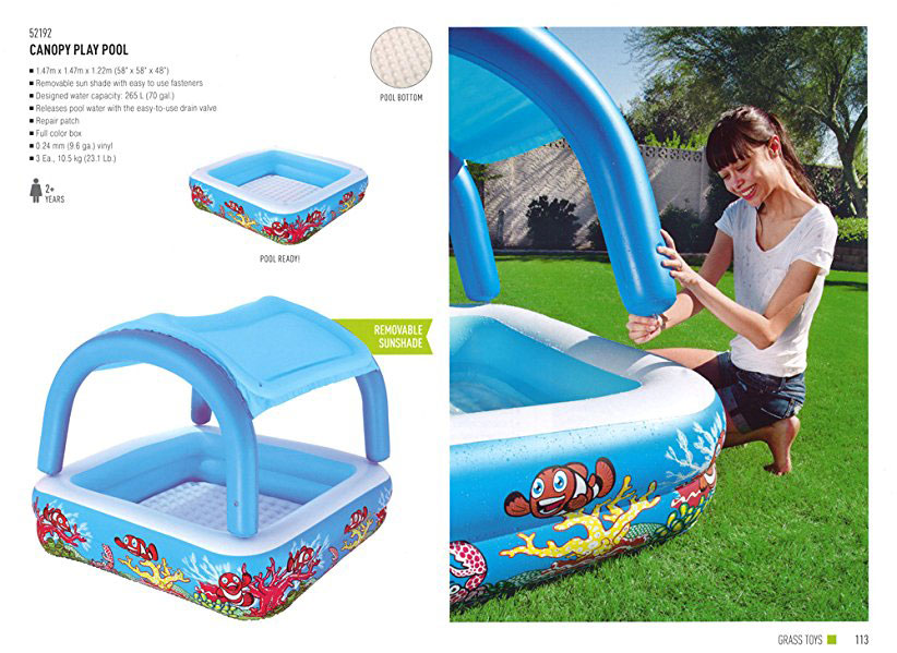 Dečiji Bazen Sa Krovom Koji Se Skida BestWay 52192 - detalj