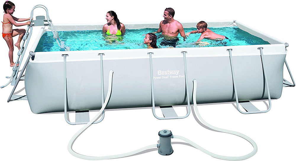Pravougaoni Bazen Sa Čeličnom Konstrukcijom 4x2x1 m BestWay Power Steel 56441 - detalj