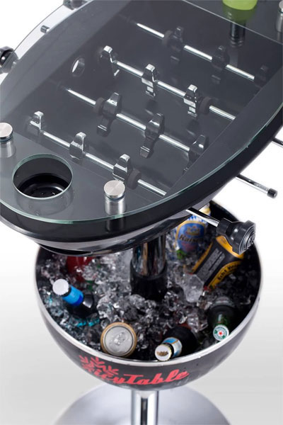 Barski sto sa stonim fudbalom Funny Table Cool Charcoal - detalj