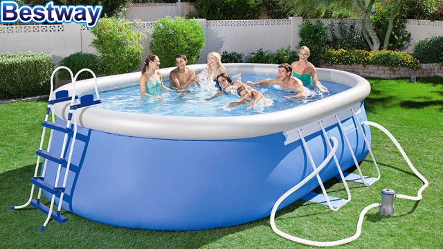 BestWay 56447 - Ovalni Bazen sa Kompletnom Opremom 488 x 305 x 107 cm - detalj