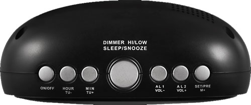 Radio Budilnik ECG RB 010 Black - detalj