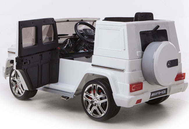 Dečiji automobil na akumulator Mercedes G 63 AMG beli - detalj