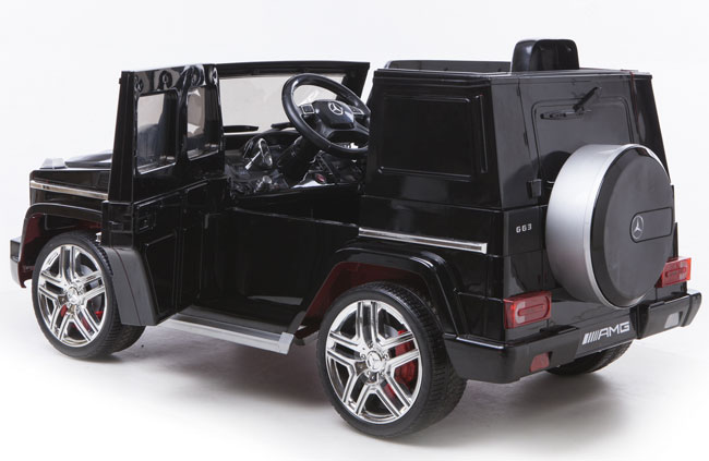 Dečiji automobil na akumulator Mercedes G 63 AMG crni - detalj
