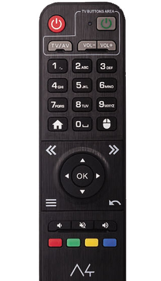 Amiko A4 OTT Android Smart Box UltraHD 4K IPTV prijemnik - detalj