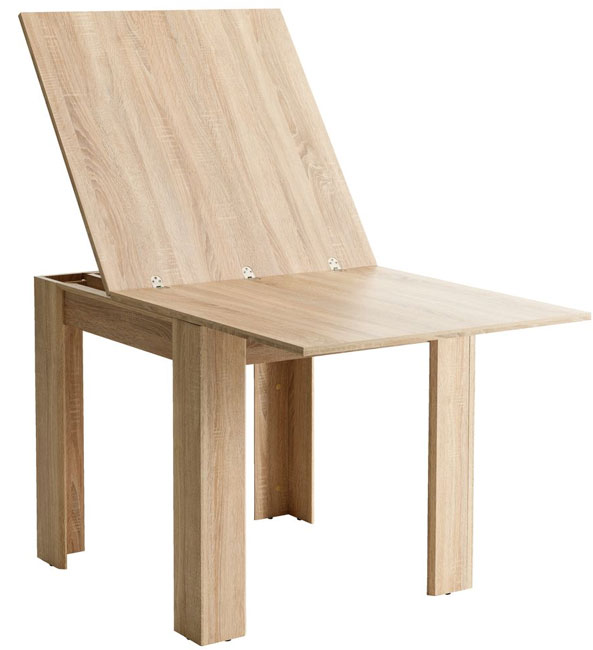 Trpezarijski sto Dorem sa pločom koja se razvlači hrast - detalj