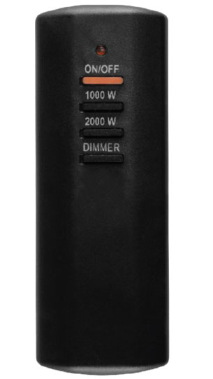 Zidni električni kamin sa daljinskim upravljačem 2kW FKK06 - detalj