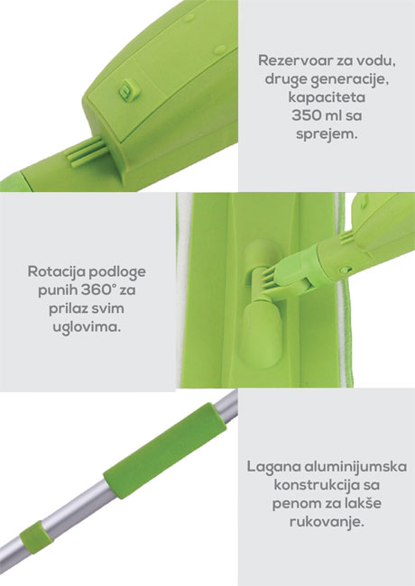 Džoger sa raspršivačem Spray Mop - detalj