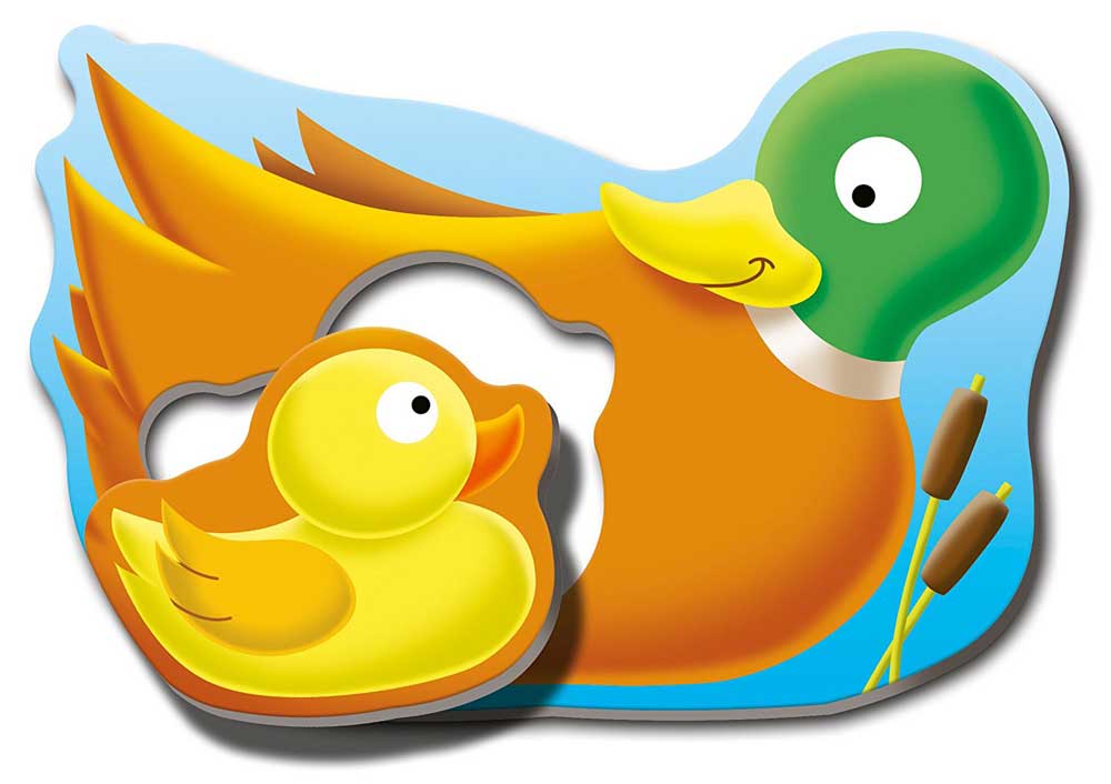 Ravensburger puzzle 6x2 dela -  6 u 1, mame i bebe 06903 - detalj