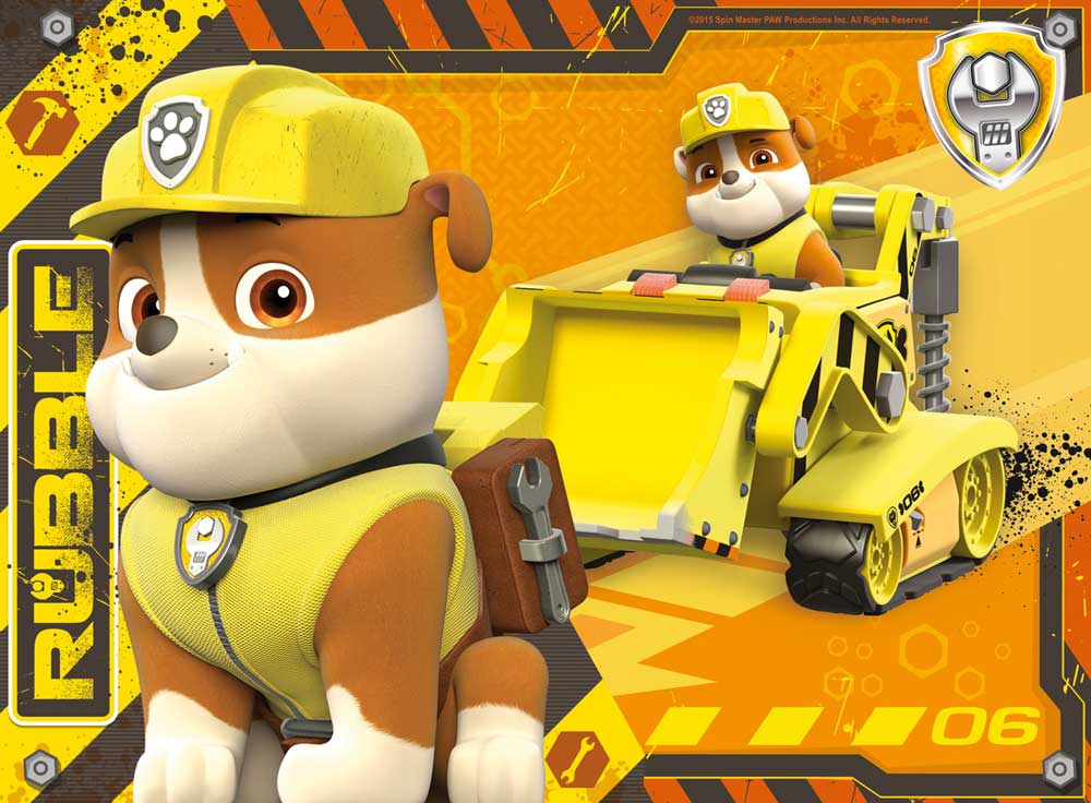 Ravensburger puzzle 72  dela - 4 u 1, Paw patrol  2 07033 - detalj