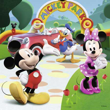 Ravensburger puzzle 110 delova - 3u1 Miki Maus, 07088 - detalj