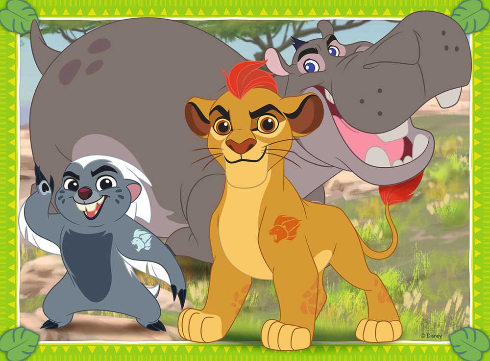 Ravensburger puzzle 72 dela -  4u1 Lion King, 07158 - detalj