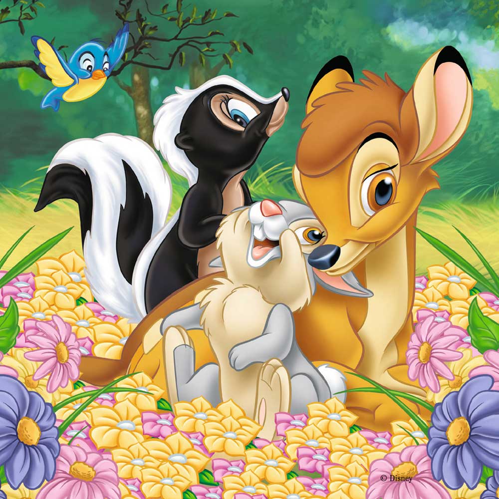 Ravensburger puzzle 110 delova - 3u1 Bambi 07210 - detalj