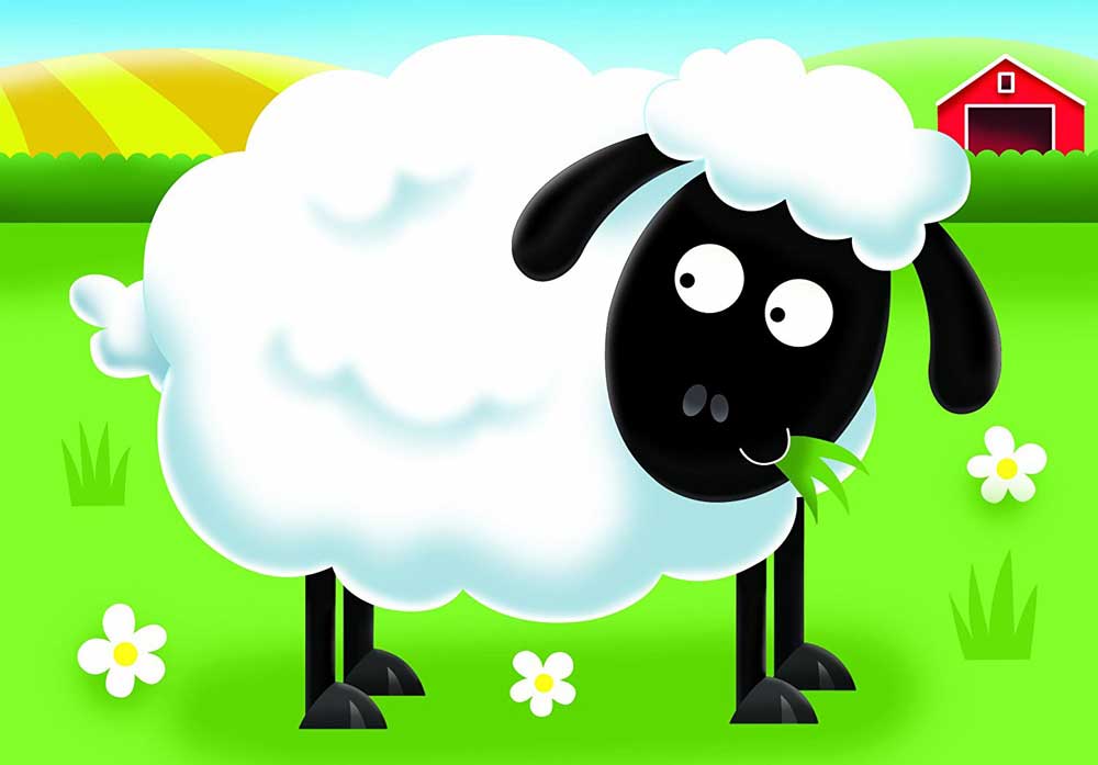 Ravensburger puzzle 14 delova - 4 u 1 Ranč 07302 - detalj