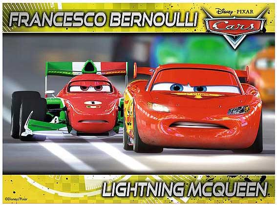 Ravensburger puzzle 72 dela -  4u1 Cars 07259 - detalj