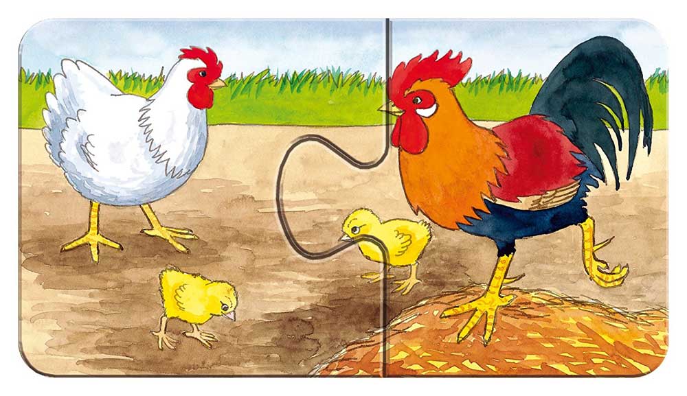 Ravensburger puzzle 18 delova - 9 u 1 na imanju 07333 - detalj