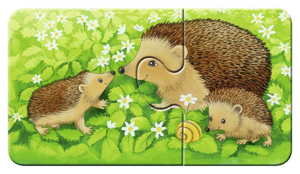 Ravensburger puzzle 18 delova - 9 u 1, šumske životinje 07365 - detalj