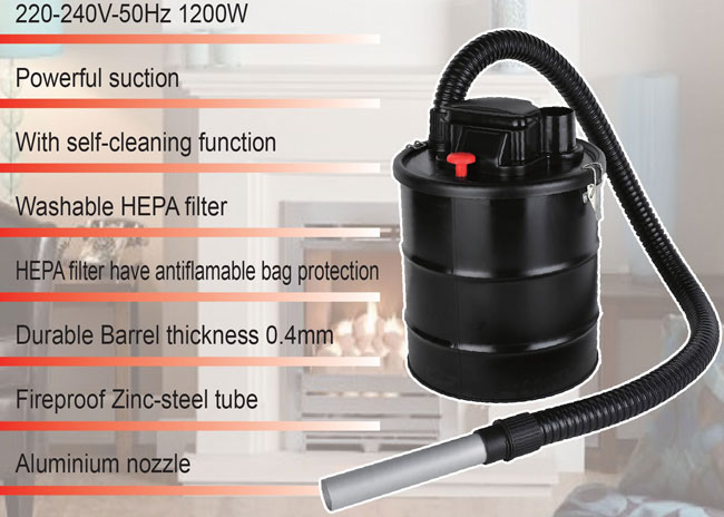 Usisivač za pepeo Keno KE-20P - detalj